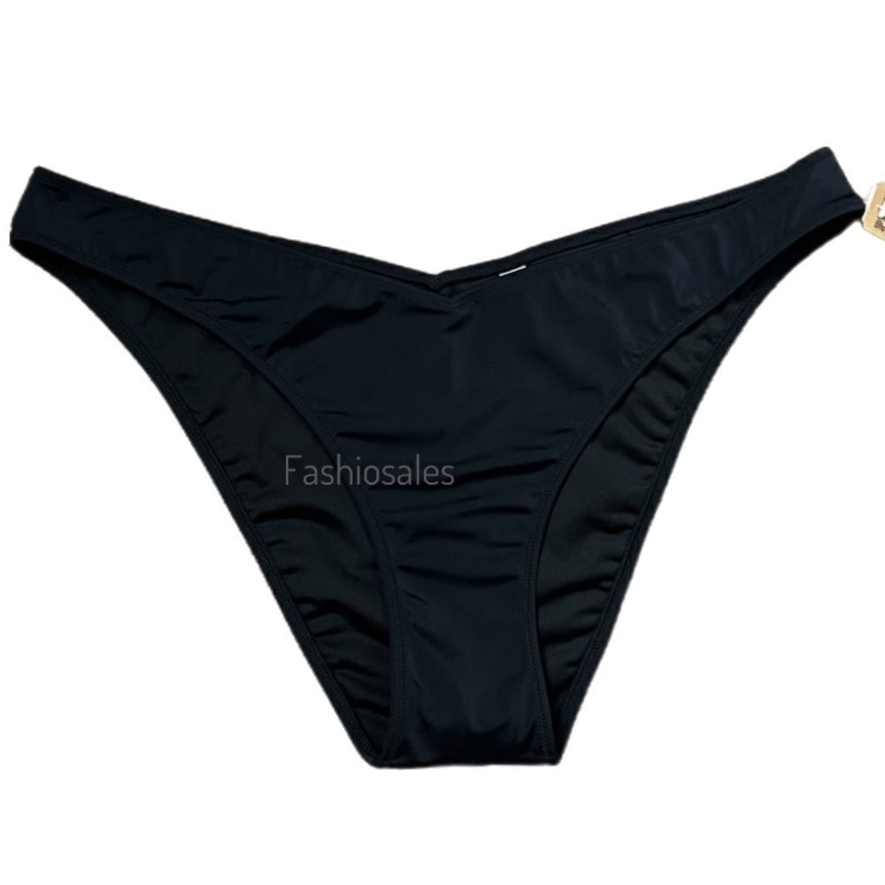 Victoria’s Secret Pink Swim V front and back Bikini Bottoms Black XXL